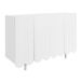 Aparador de panel de partículas con 4 puertas 120 Aparador de panel de partículas con 4 puertas 120 Blanco