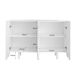 Aparador de panel de partículas con 4 puertas 120 Aparador de panel de partículas con 4 puertas 120 Blanco