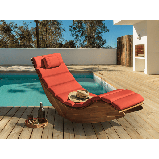 Beliani Cadeira loungerelax BRESCIA PREMIUM