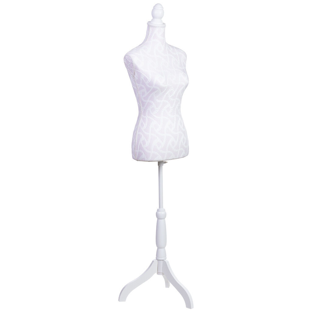 Maniquí de madera y espuma forrado de tela