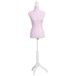 Maniquí de madera y espuma forrado de tela Maniquí de madera y espuma forrado de tela Rosa