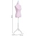 Maniquí de madera y espuma forrado de tela Maniquí de madera y espuma forrado de tela Rosa