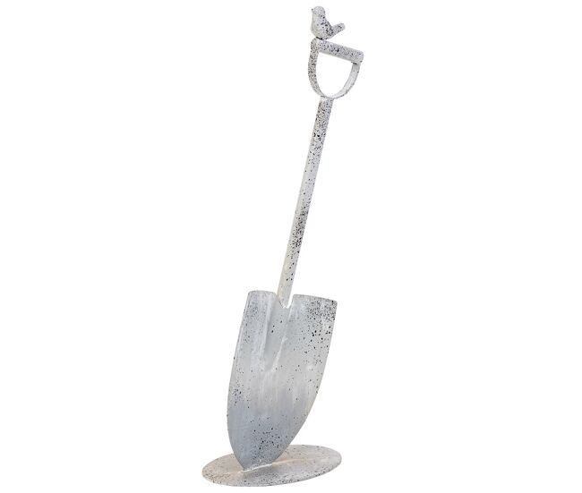 Pala de metal de decoración para jardín 23x12x55 cm