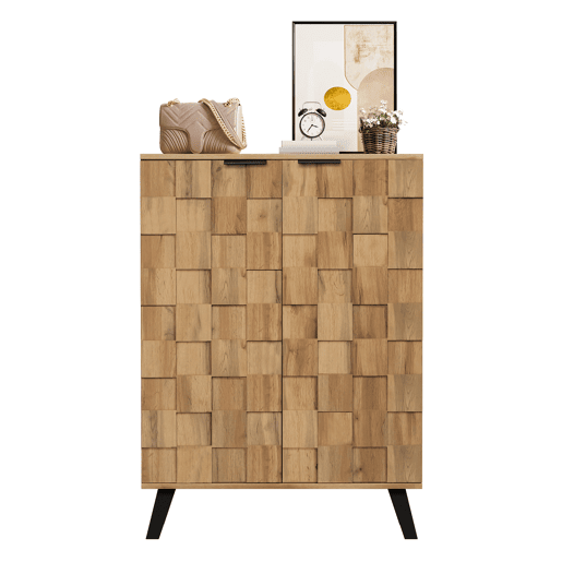Aparador de painel de partículas com 2 portas,madeira