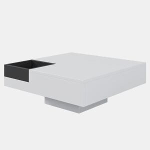 Mesa de centro quadrada de painel de partículas,branco