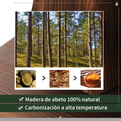 Outsunny Fonte de Água em Madeira Fonte de Jardim em Cascata de 2 Níveis com Bomba Elétrica e Saída de Água Ajustável para Decoração de Pátio ou Terraço Ø44,5x58,5 cm Madeira