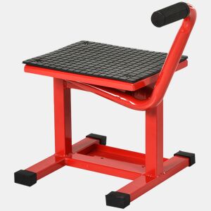 DURHAND Plataforma Elevatória Altura Ajustável 27,5-39,5 cm Elevador para Motocicletas com Manivela Base Antiderrapante Suporte de Levantamento Carga 150 kg para Reparação de Motocicletas Oficina Garagem