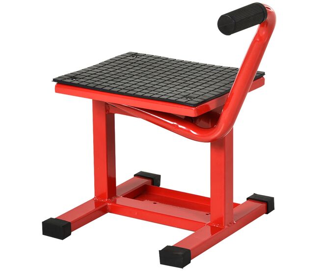Durhand plataforma elevadora altura ajustable 27,5/39,5 cm elevador para motocicletas con manivela base antideslizante soporte de elevación carga 150