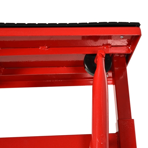 DURHAND Plataforma Elevatória Altura Ajustável 27,5-39,5 cm Elevador para Motocicletas com Manivela Base Antiderrapante Suporte de Levantamento Carga 150 kg para Reparação de Motocicletas Oficina Garagem