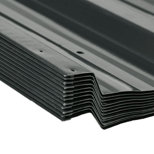 Outsunny Conjunto de 12 Painéis para Teto de Aço Galvanizado Chapas Perfiladas de Teto 7m² para Abrigo de Ferramentas Abrigo Exterior 129x45cm Cinzento Escuro