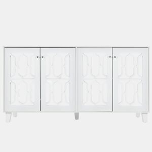 Aparador de mdf com 4 portas,branco