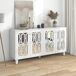 Aparador de mdf con 4 puertas 160 Aparador de mdf con 4 puertas 160 Blanco