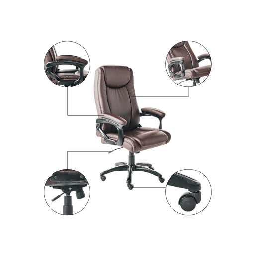 Beliani Cadeira executiva GRACEFUL Beliani Cadeira executiva GRACEFUL