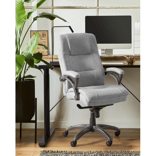 Cadeira executiva MAGNUS Linho Cinzento