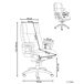 Beliani Silla ejecutiva MAGNUS Beliani Silla ejecutiva MAGNUS Gris