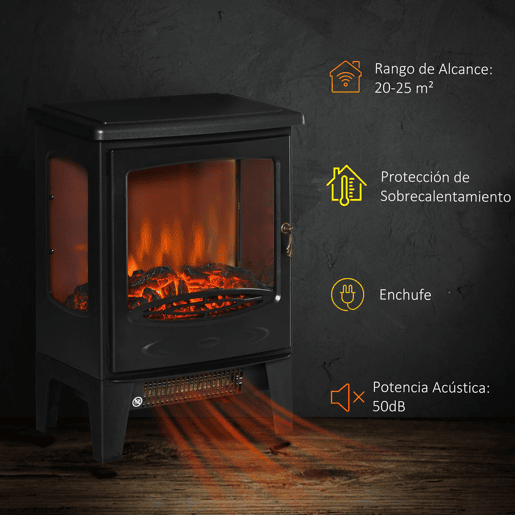 HOMCOM Lareira Elétrica 900W1800W Lareira Decorativa com Janelas Efeito de Chama Temperatura Ajustável e Proteção Sobreaquecimento para 20-25 ? 39x26x54,8 cm Preto HOMCOM Lareira Elétrica 900W1800W Lareira Decorativa com Janelas Efeito de Chama Temperatura Ajustável e Proteção Sobreaquecimento para 20-25 ? 39x26x54,8 cm Preto