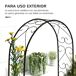 Arco de Jardín Acero Outsunny Arco de Jardín Acero Outsunny Negro