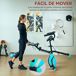 Bicicleta Estática Plegable Acero, ABS SPORTNOW Bicicleta Estática Plegable Acero, ABS SPORTNOW Verde
