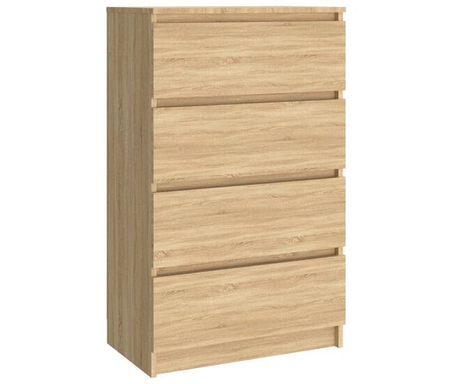 Vidaxl aparador madera contrachapada color roble sonoma 60x35x98,5 cm