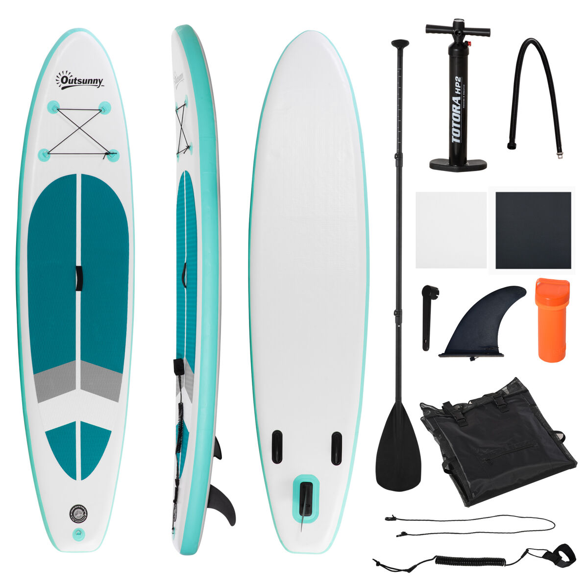 Tabla de Paddle Surf Hinchable PVC y EVA Outsunny