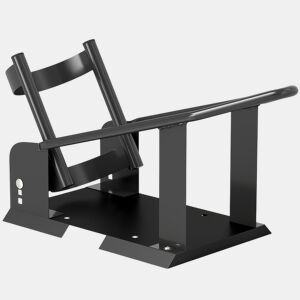 HOMCOM Cavalete de Moto Carga 816,5 kg Suporte para Roda Dianteira de Motocicleta Robusto com Altura Ajustável em 3 Níveis para Rodas Ø38,1-53,34 cm Preto