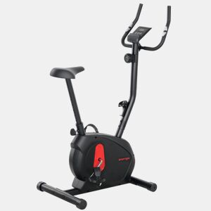 SPORTNOW Bicicleta Estática Silenciosa com 8 Níveis de Resistência Magnética Sensor de Frequência Assento Ajustável Ecrã LCD e Suporte para Telemóvel Carga 100 kg 88x50,5x131,5 cm Preto