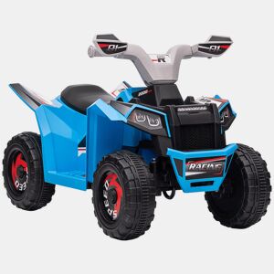 HOMCOM Quadriciclo Elétrico para Crianças 18-36 Meses Veículo Elétrico a Bateria de 6V com Velocidade 2,5 kmh Avanço e Marcha Atrás 70x41,5x48,5 cm Azul