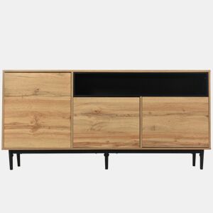 Aparador de mdf com 3 portas,natural