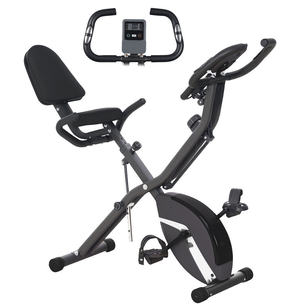 Bicicleta Estática Plegable Acero, ABS SPORTNOW