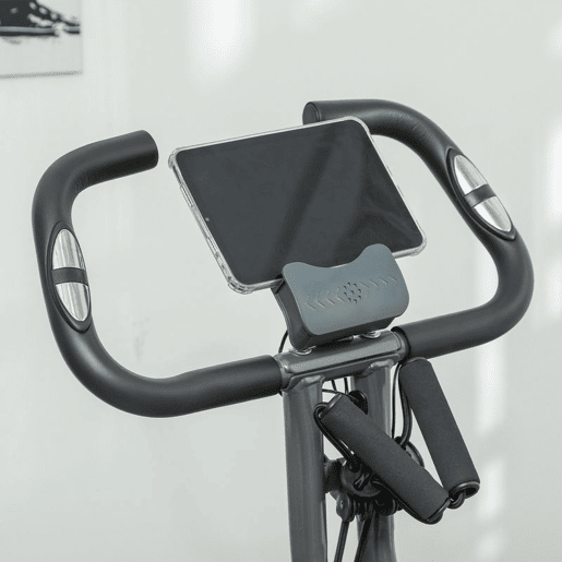 SPORTNOW Bicicleta Estática Dobrável com Resistência Magnética de 8 Níveis Bicicleta Estática Dobrável com Encosto Volante Ecrã LCD e Banda de Resistência Carga 110 kg 43x97x109 cm Preto