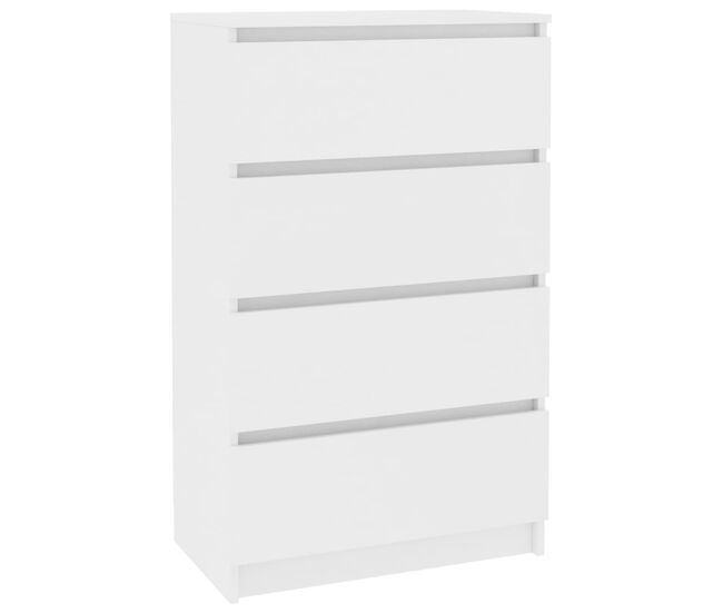 Vidaxl aparador de madera contrachapada blanco 60x35x98,5 cm