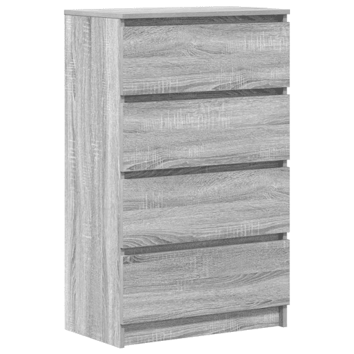 vidaXL Aparador 60x35x98,5 cm madeira processada cor cinzento sonoma vidaXL Aparador 60x35x98,5 cm madeira processada cor cinzento sonoma