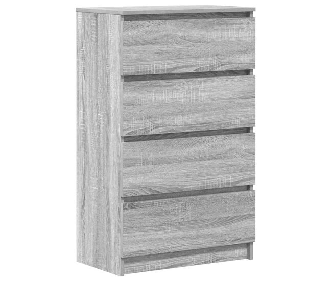 Vidaxl aparador de madera contrachapada sonoma gris 60x35x98,5 cm