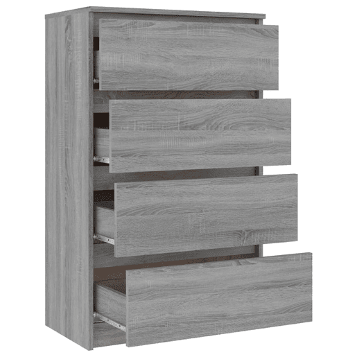 vidaXL Aparador 60x35x98,5 cm madeira processada cor cinzento sonoma vidaXL Aparador 60x35x98,5 cm madeira processada cor cinzento sonoma