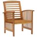 Juego de muebles de jardín 5 piezas madera maciza de acacia Juego de muebles de jardín 5 piezas madera maciza de acacia Marrón