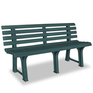 Banco de jardim para área externa mobiliário de pátio terraço 1455 cm plástico verde 02_0011245