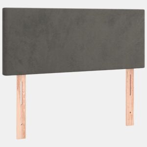 vidaXL Cabeceira de cama veludo 80x5x7888 cm cinzento-escuro