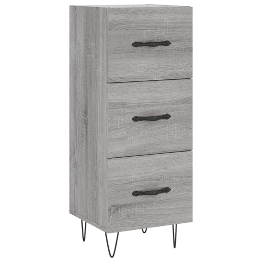 vidaXL Aparador 34,5x34x90 cm derivados de madeira sonoma cinzento
