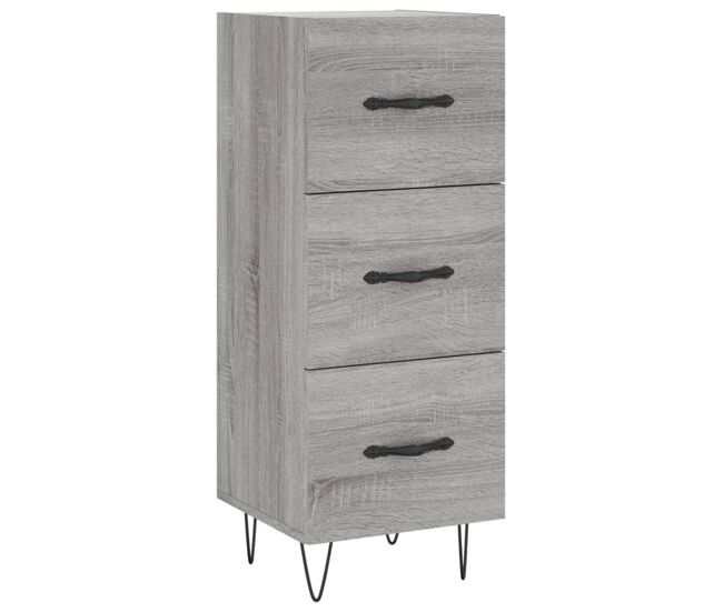 Vidaxl aparador madera de ingeniería gris sonoma 34,5x34x90 cm