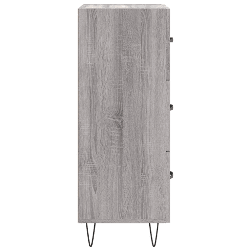 vidaXL Aparador 34,5x34x90 cm derivados de madeira sonoma cinzento