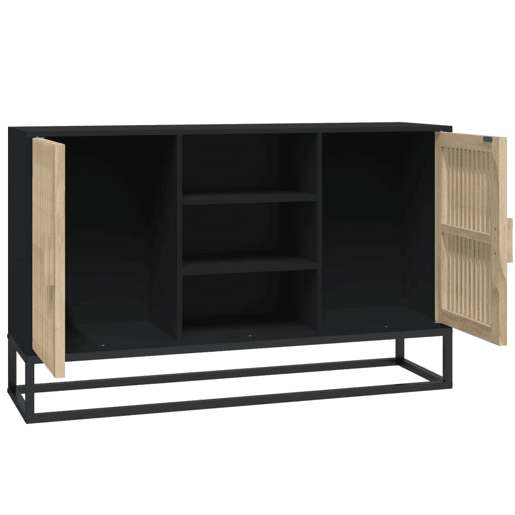 vidaXL Aparador 105x30x65 cm derivados de madeira preto vidaXL Aparador 105x30x65 cm derivados de madeira preto
