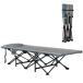 Cama Plegable Camping Metal, Poliéster Outsunny Cama Plegable Camping Metal, Poliéster Outsunny Gris