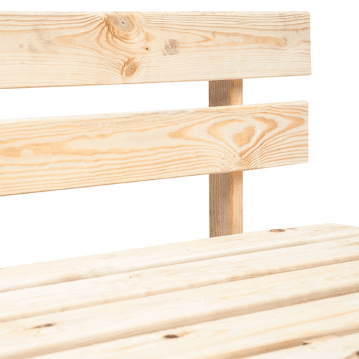 Banco de jardim, móveis de pátio externo, terraço, palete de madeira para jardim de 110 cm 02_0011834