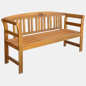 Banco de jardim mobiliário de pátio exterior terraço 157 x 45 x 82,5 cm madeira de acácia maciça 02_0011258