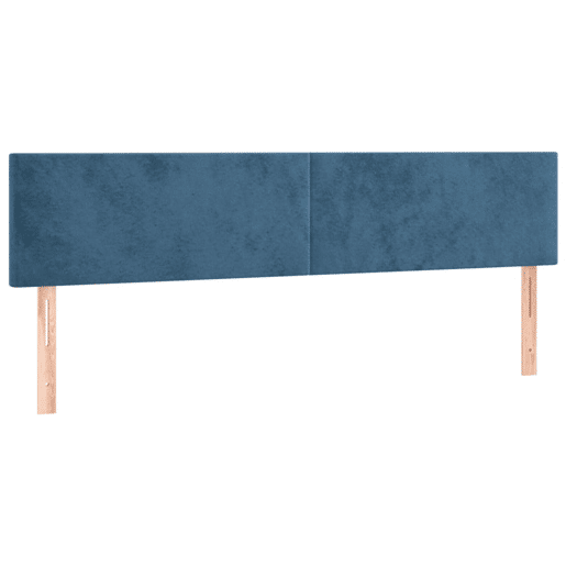 vidaXL Cabeceira de cama 2 pcs veludo 80x5x7888 cm azul-escuro vidaXL Cabeceira de cama 2 pcs veludo 80x5x7888 cm azul-escuro
