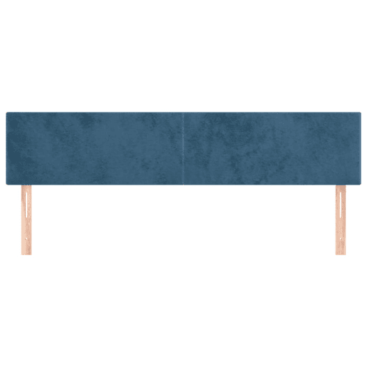 vidaXL Cabeceira de cama 2 pcs veludo 80x5x7888 cm azul-escuro vidaXL Cabeceira de cama 2 pcs veludo 80x5x7888 cm azul-escuro