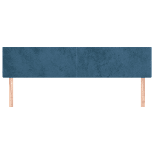 vidaXL Cabeceira de cama 2 pcs veludo 100x5x7888 cm azul-escuro vidaXL Cabeceira de cama 2 pcs veludo 100x5x7888 cm azul-escuro