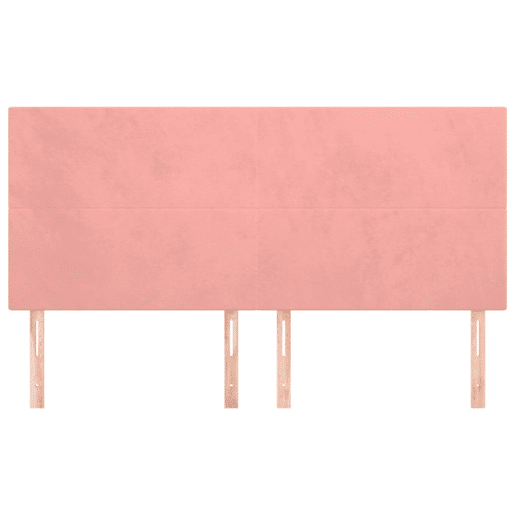 vidaXL Cabeceira Rosa 160x5x118128 cm Veludo vidaXL Cabeceira Rosa 160x5x118128 cm Veludo