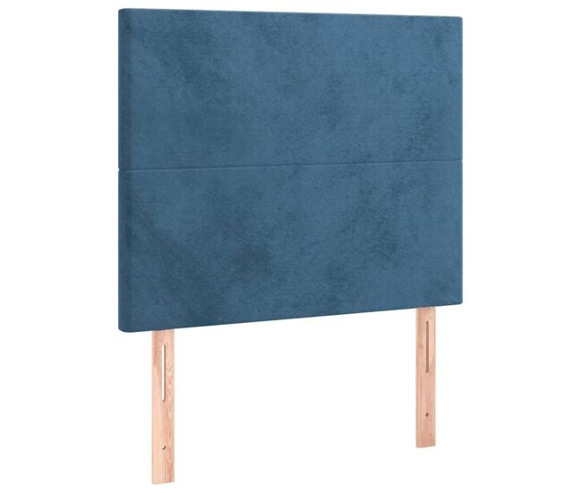 Vidaxl cabecero terciopelo azul oscuro 100x5x118/128 cm