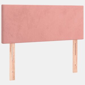 vidaXL Cabeceira de cama veludo 100x5x7888 cm rosa